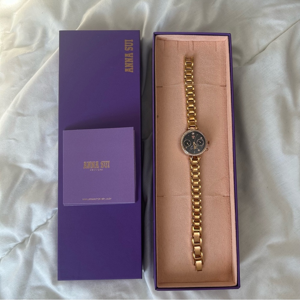 Anna Sui Rose Gold Bracelet Watch